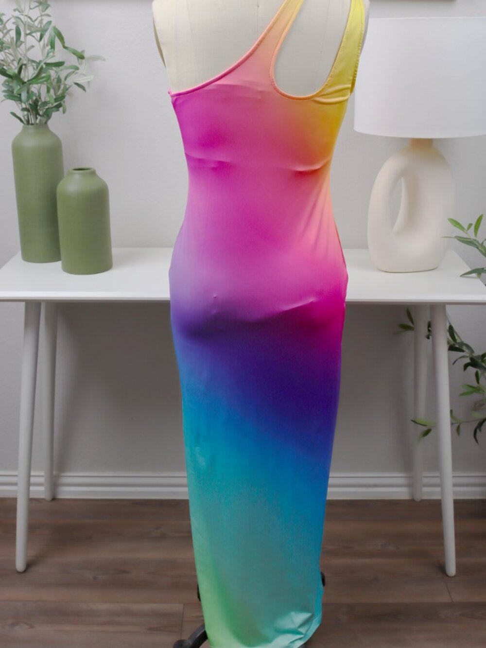 Elysia Multi One Shoulder Dress - Finesse - Picture 4 of 8